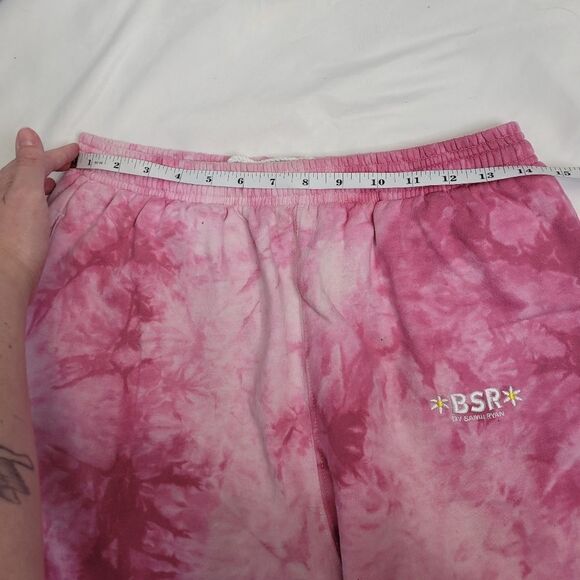 SAMII RYAN pink rose blend tie dye relaxed everyday‎ jogger sweatpants M - Picture 10 of 13